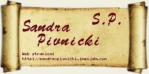 Sandra Pivnički vizit kartica